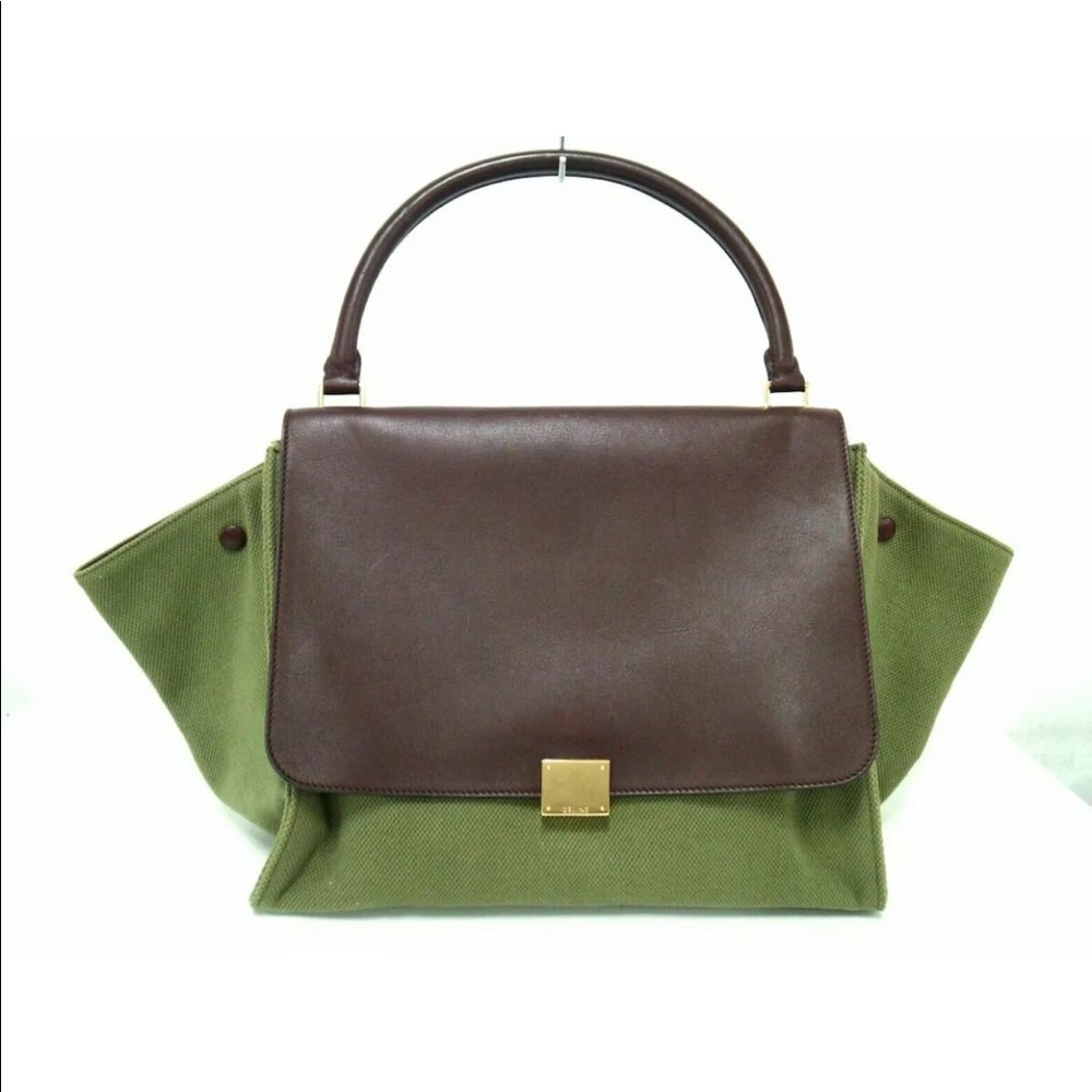 Auth Celine Trapeze large bag